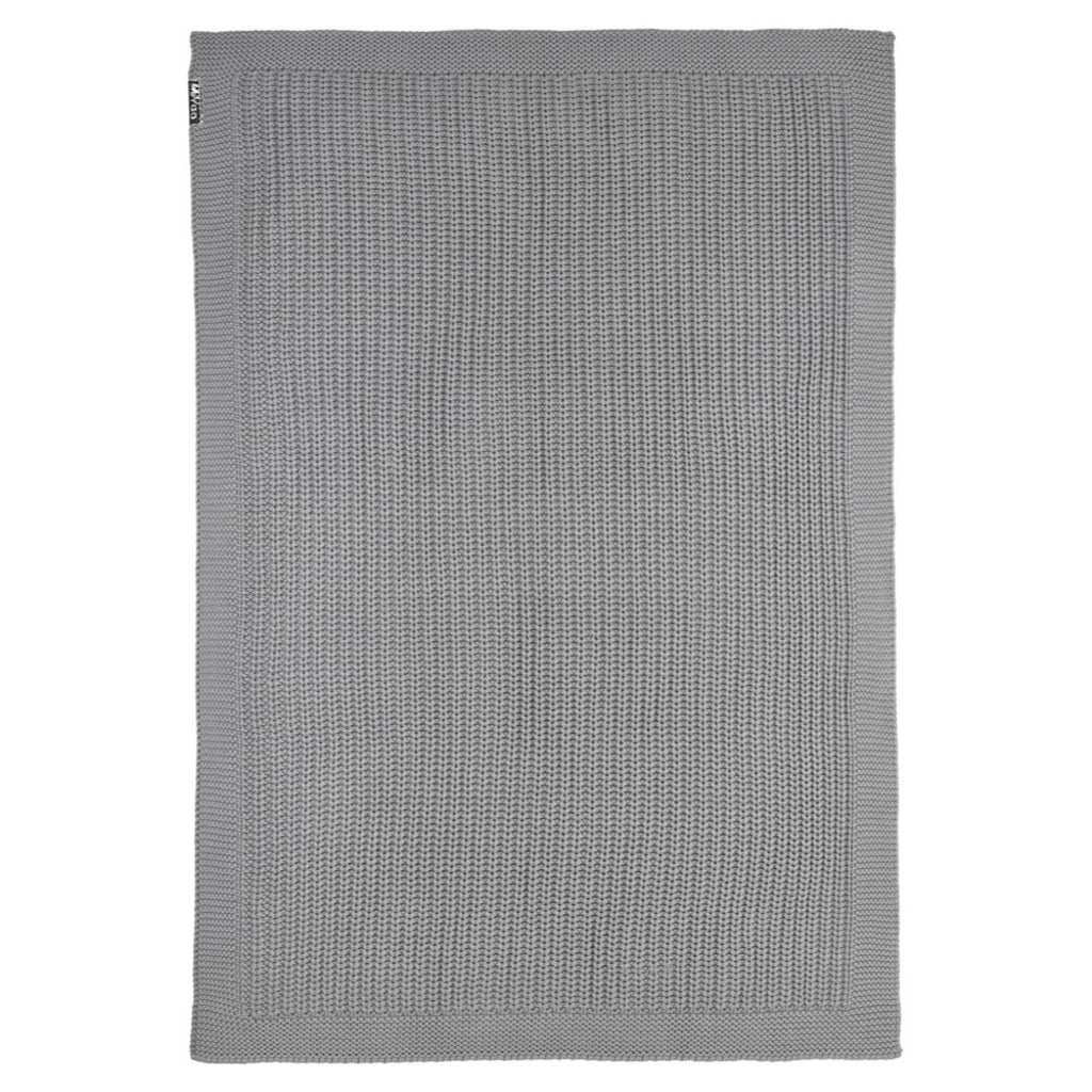 Meyco Herringbone Blanket: Grey