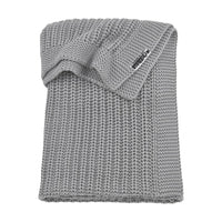 Meyco Herringbone Blanket: Grey