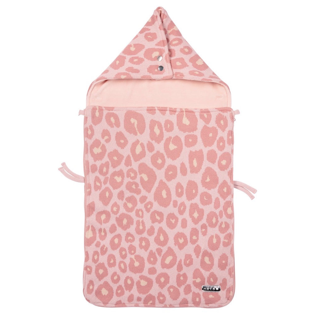 Nibbling UK Meyco Footmuff Pink Leopard Print