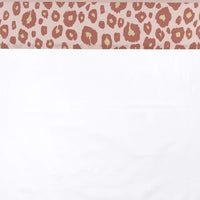 Meyco Cot Bed Flat Sheet - Leopard Print Pink - 100x150cm