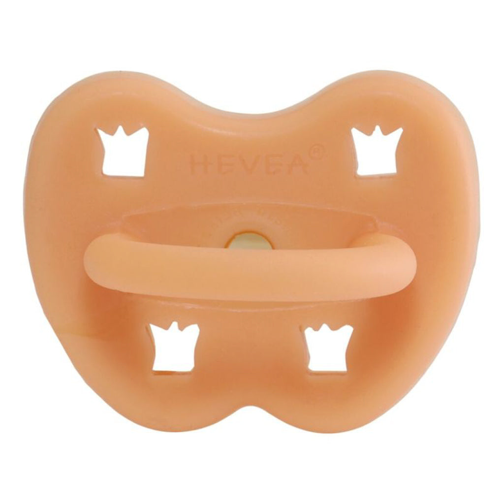 Hevea pacifier 0-3 months Orthodontic - Cantaloupe