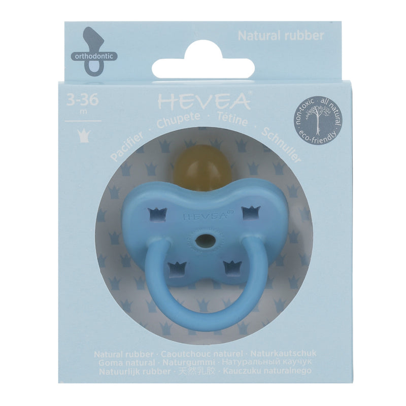 Hevea pacifier 3-36 months Orthodontic - Skye Blue