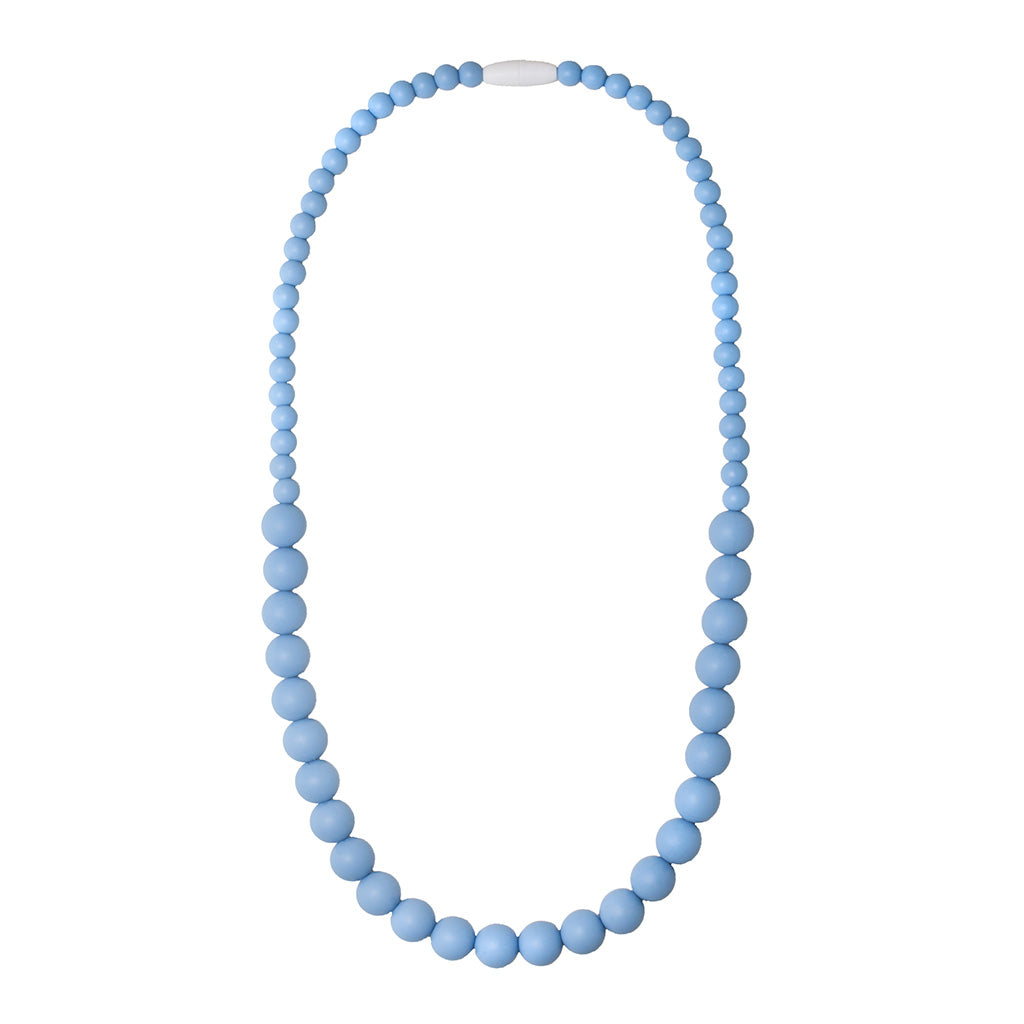 Kew Teething Necklace - Soft Blue