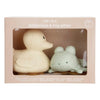 HEVEA- Squeeze'n'Splash Bath Toys - Duck & Frog