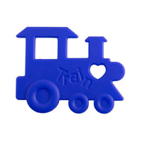 Train Silicone Teething Toy - Blue