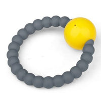 Rattle Ring - Grey & Yellow