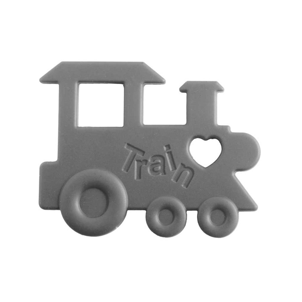 Train Silicone Teething Toy - Grey