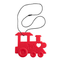 Train Silicone Teething Toy - Red