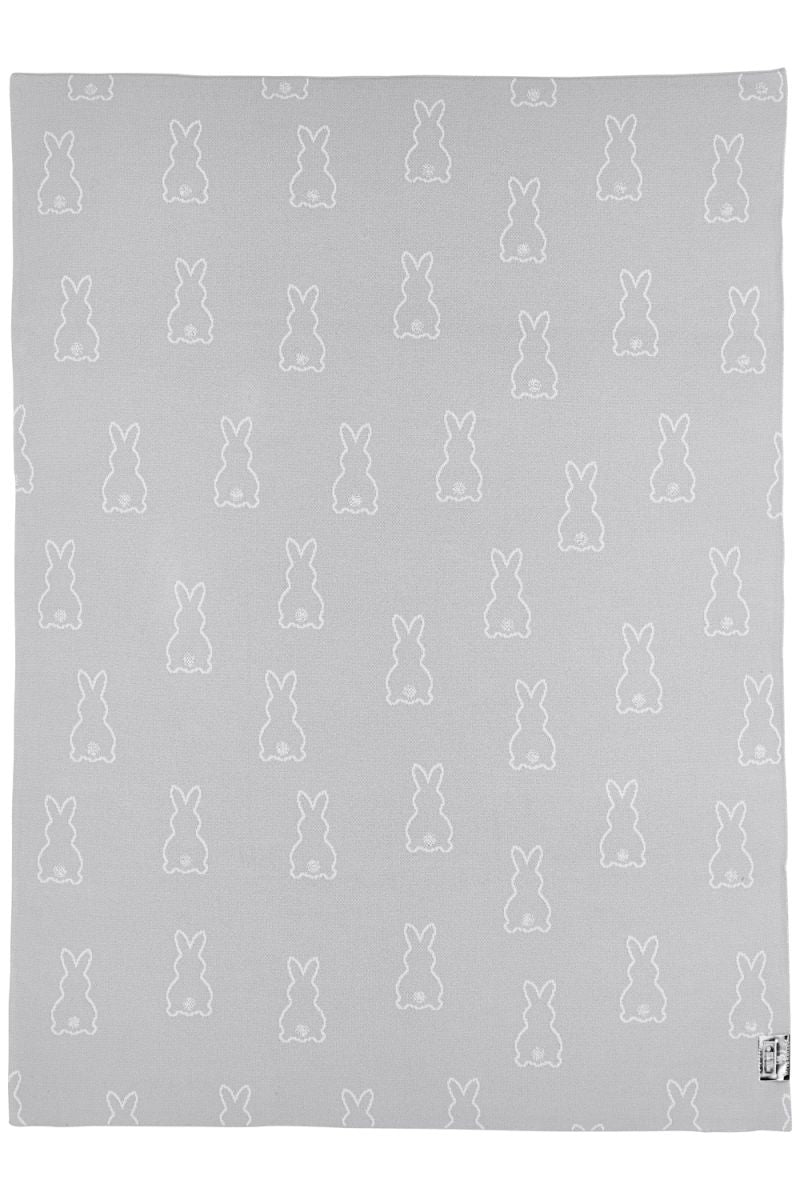 Meyco Blanket: Grey Bunny