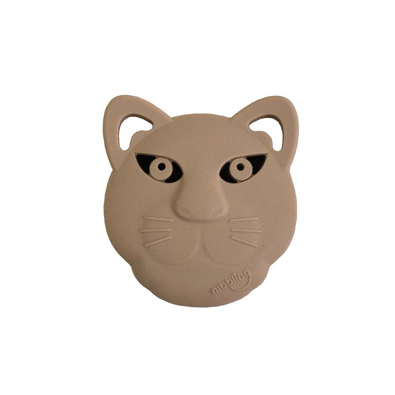 Panther Cookie Teether Set - Oat & Grey