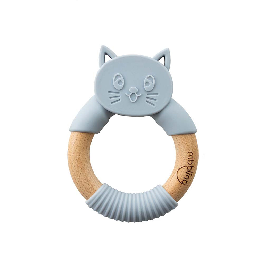 Chewy Cat Teething Toy - Sky