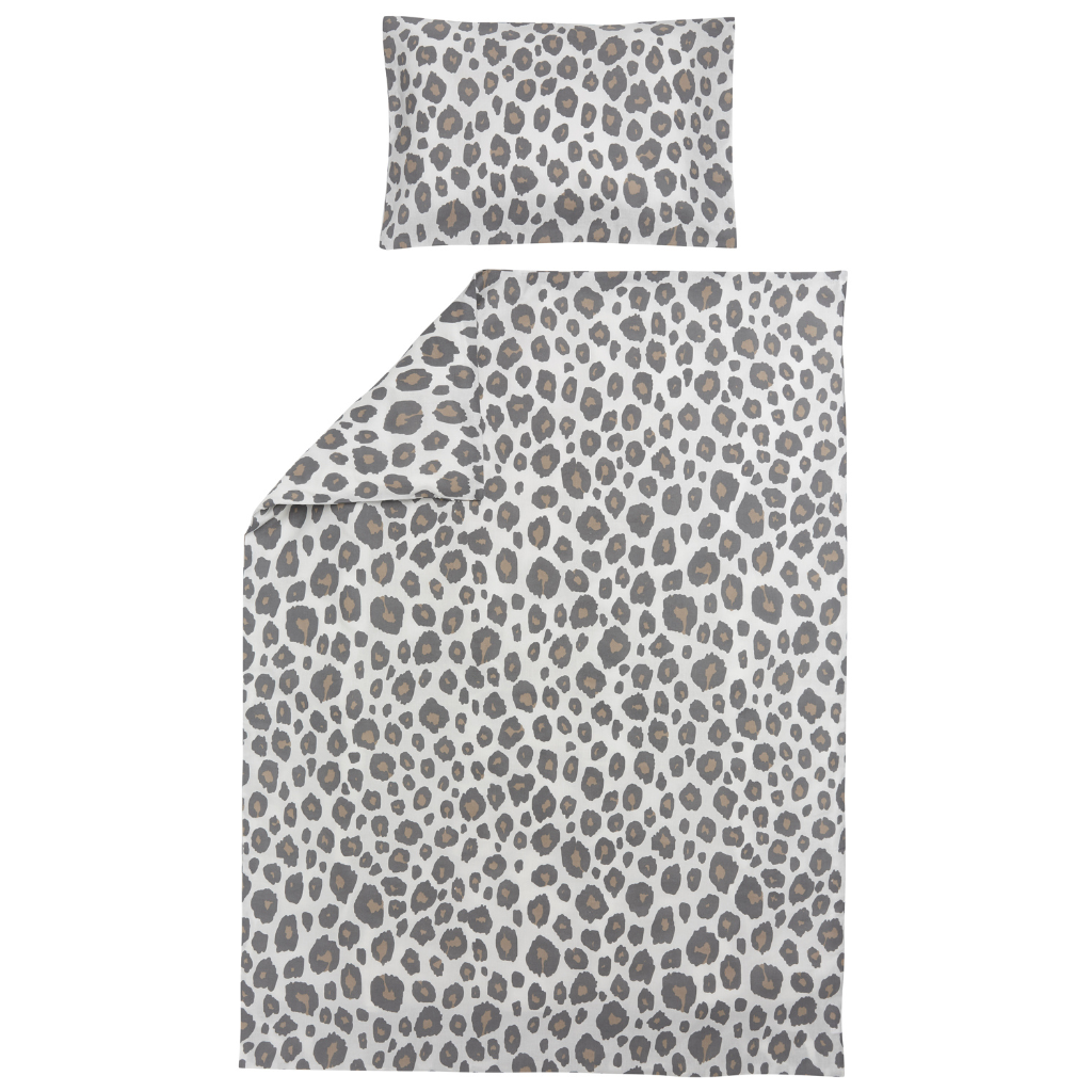 Meyco Bedding Set: Panther Print (100x135cm, 40x60cm)