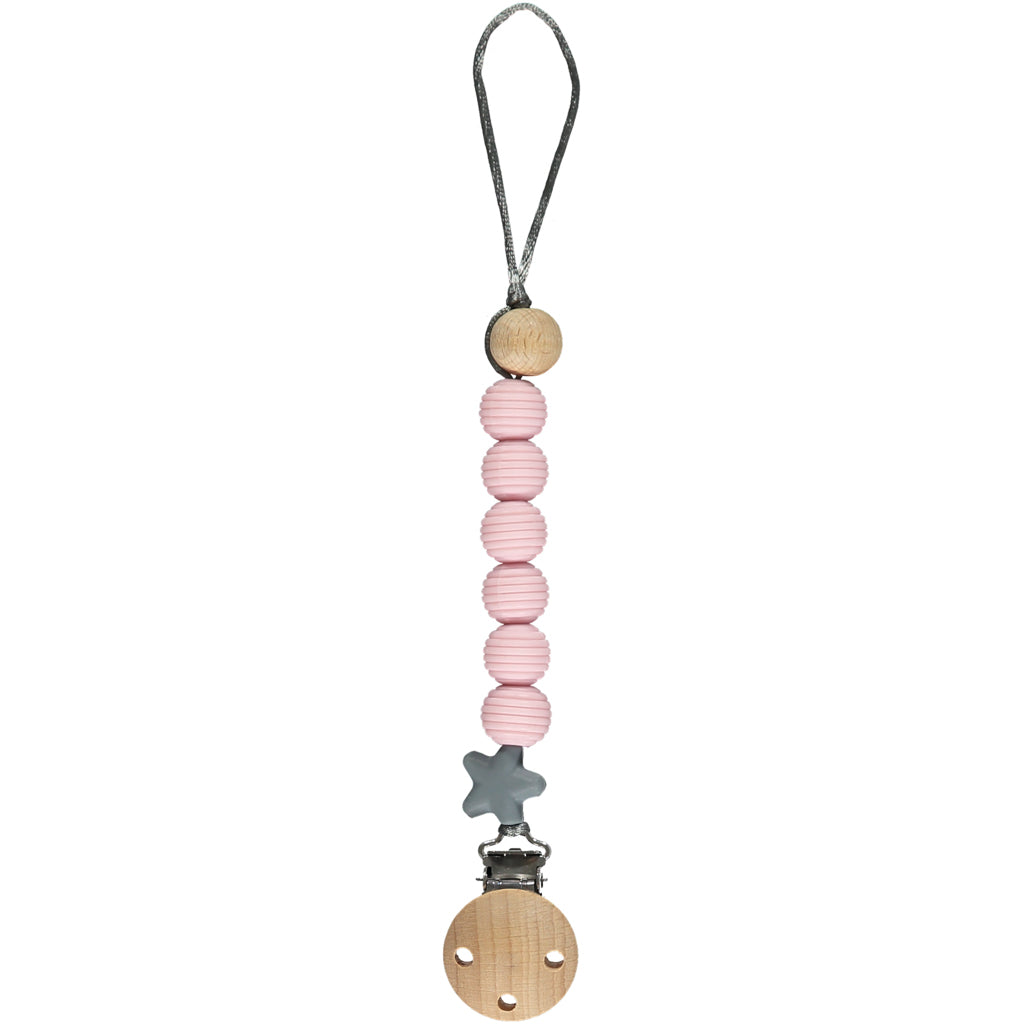 Spiral Dummy Clip - Pink