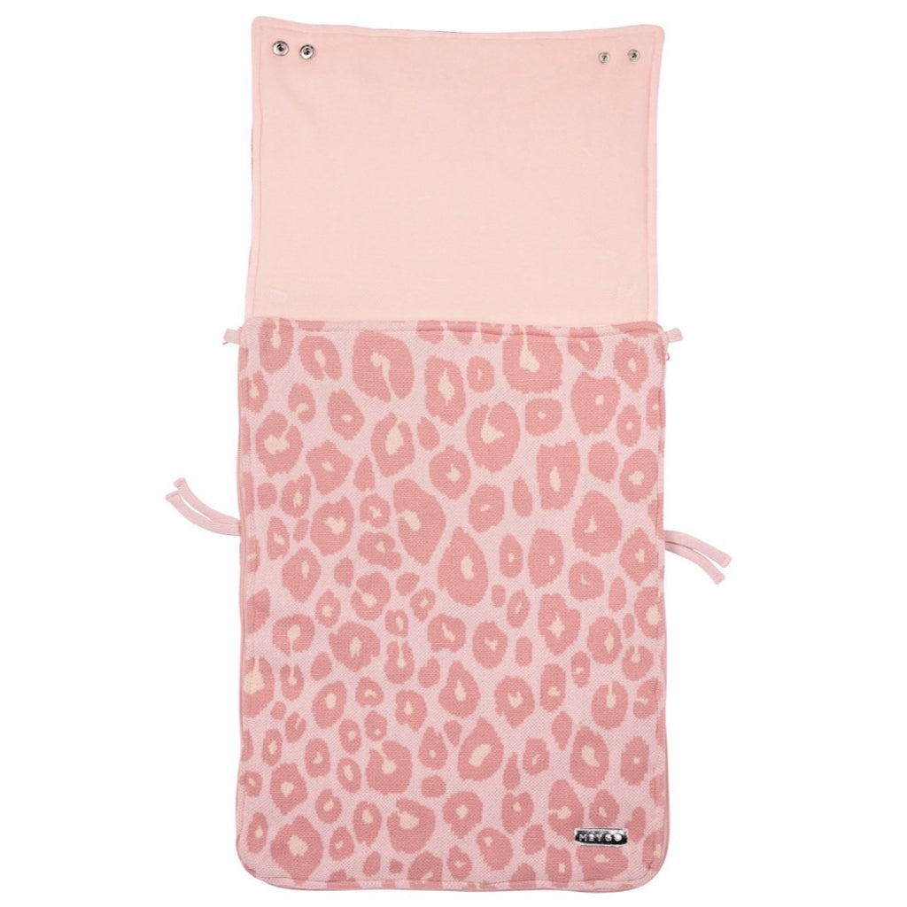 Meyco Footmuff: Pink Leopard Print