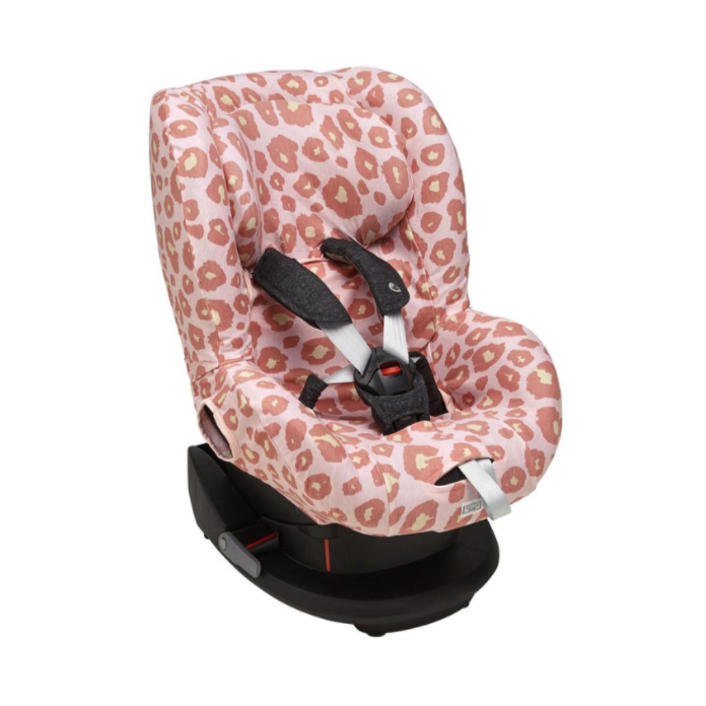 Meyco Car Seat Cover 1+: Leopard Print - Pink