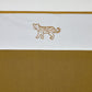 Meyco Cot Bed Flat Sheet - Cheetah - Honey Gold - 75x100cm