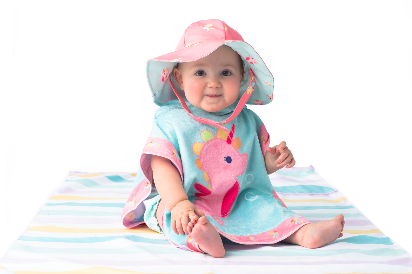 Flapjackkids Poncho Seahorse