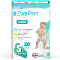 PureBorn Pull Ups Size 5 12-16kg  20 pcs: Lemon print