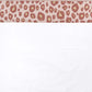 Meyco Cot Bed Flat Sheet - Leopard Print Pink - 100x150cm