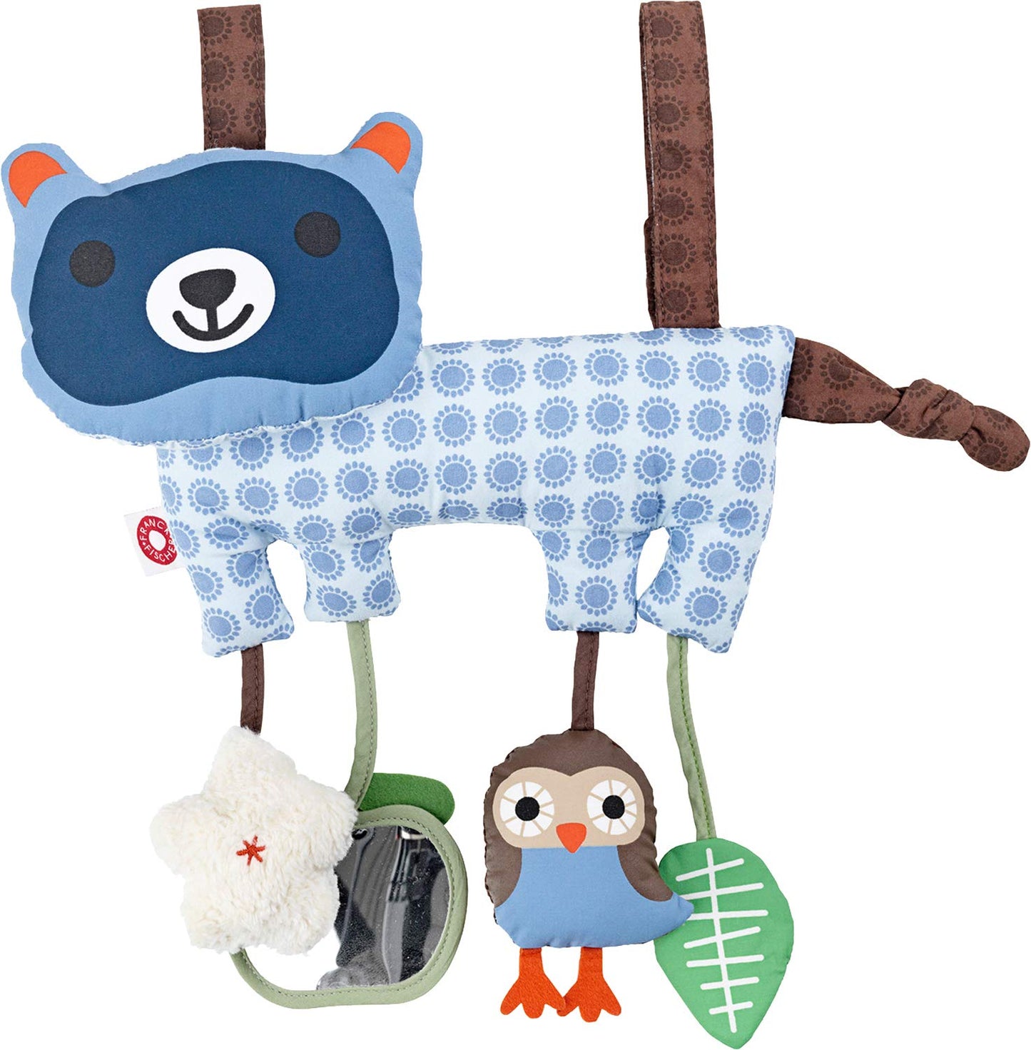 Franck & Fischer Hasse Activity Toy: Blue Raccoon