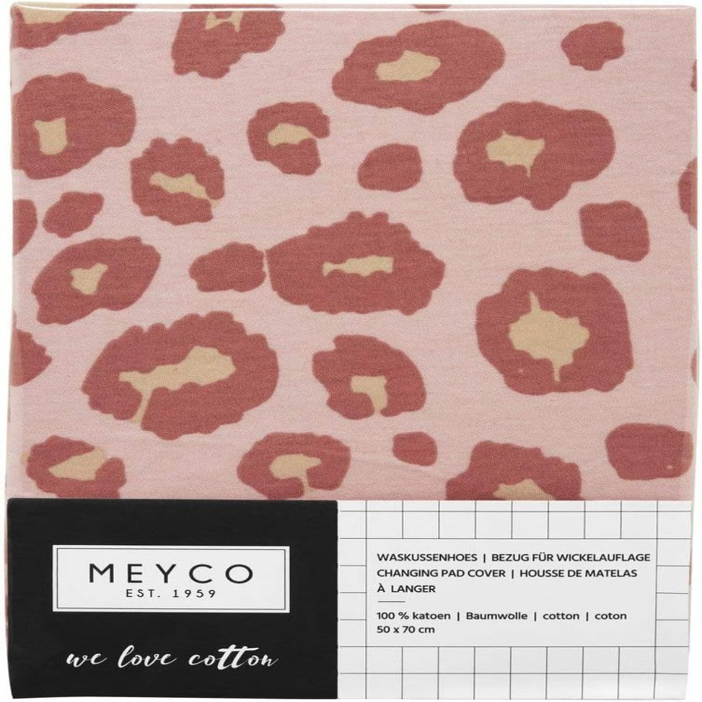 Meyco Changing Mat Cover: Pink Leopard Print