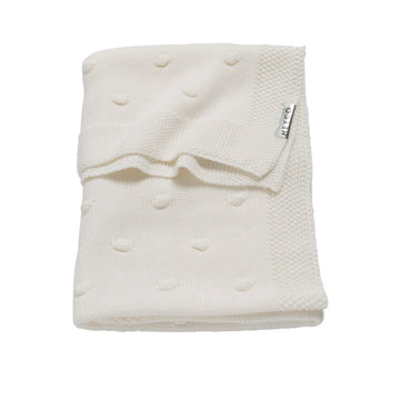 Meyco Knots Blanket: Off White