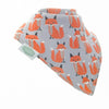 Ziggle Bandana Bib - Grey Foxes