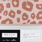 Meyco Cot Bed Flat Sheet - Leopard Print Pink - 100x150cm