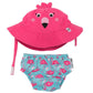 Zoocchini Baby Swim nappy & Hat set: Franny the Flamingo 12-24 Months