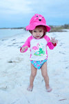 Zoocchini Baby Swim nappy & Hat set: Franny the Flamingo 12-24 Months