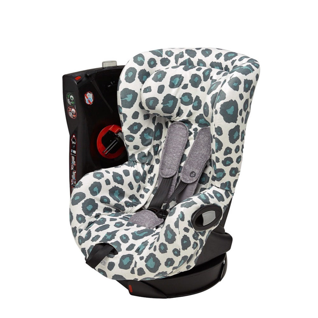 Meyco Car Seat Cover 0+: Leopard Print - Sage
