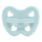 Hevea pacifier 0-3 months Round - Baby Blue