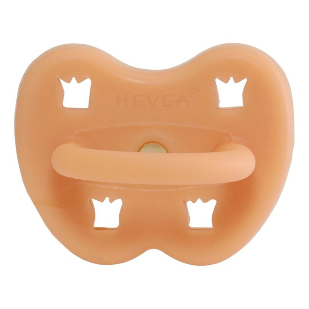 Hevea pacifier 3-36 months Orthodontic - Cantaloupe