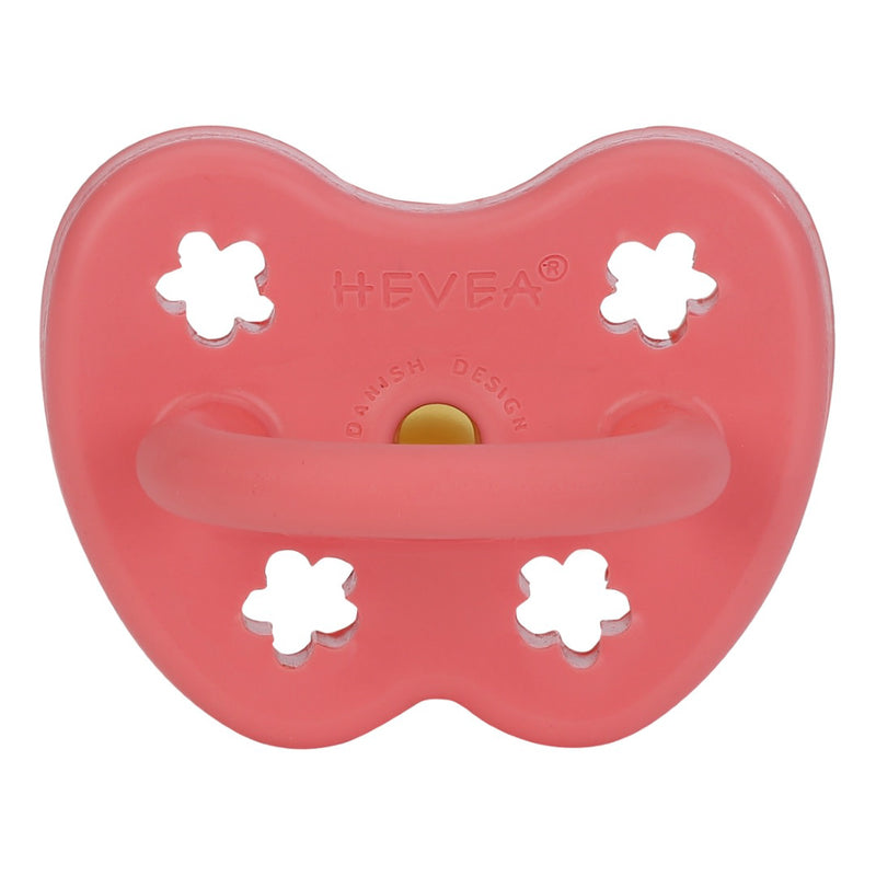 Hevea pacifier 3-36 months Orthodontic - Coral