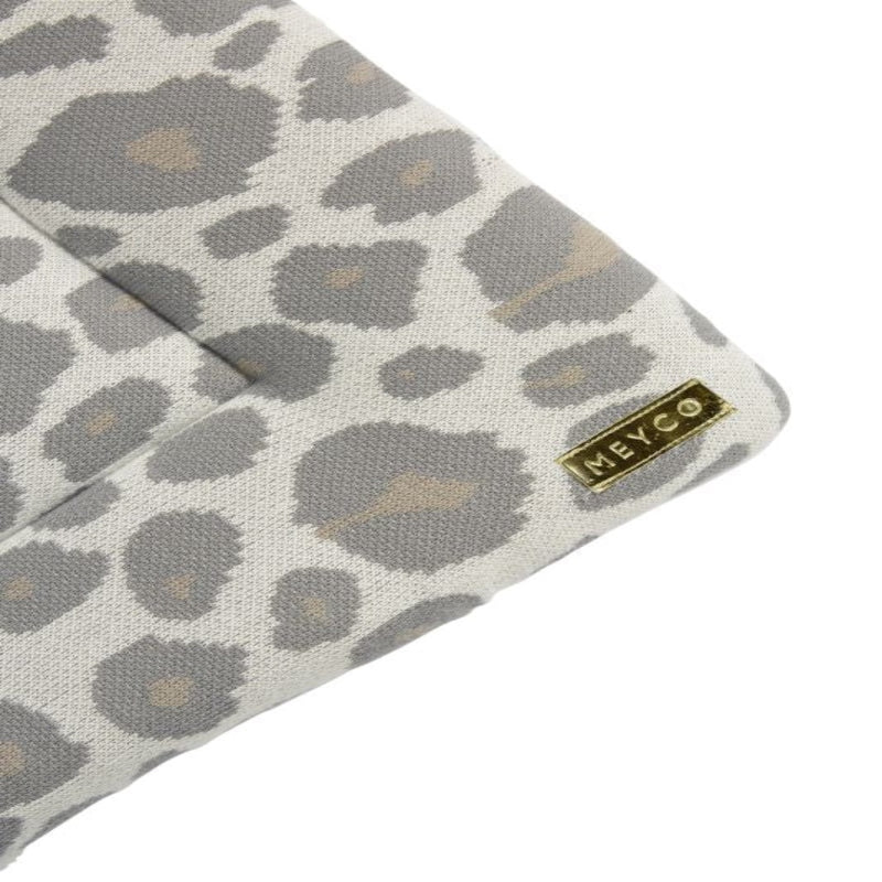Meyco Knit Play Mat: Leopard Print