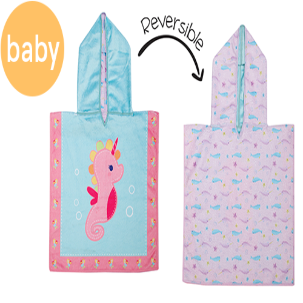 Flapjackkids Poncho Seahorse