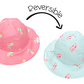 Flapjackkids Reversible Sun Hat 2-4 yr Mermaid