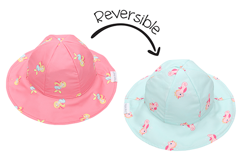 Flapjackkids Reversible Sun Hat 2-4 yr Mermaid