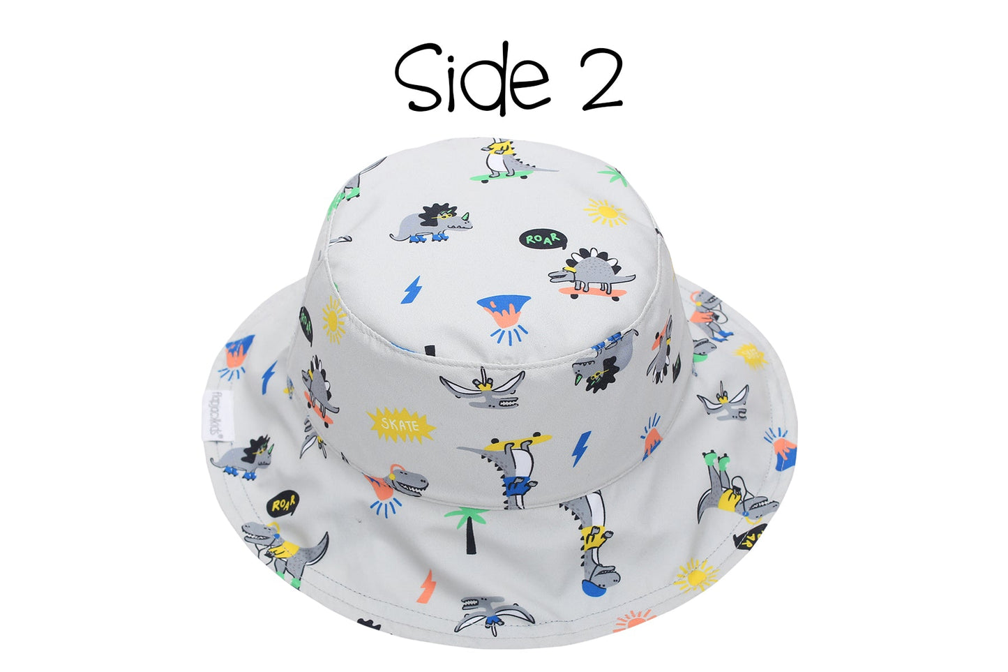 Flapjackkids Reversible Sun Hat 6m-2y Dino