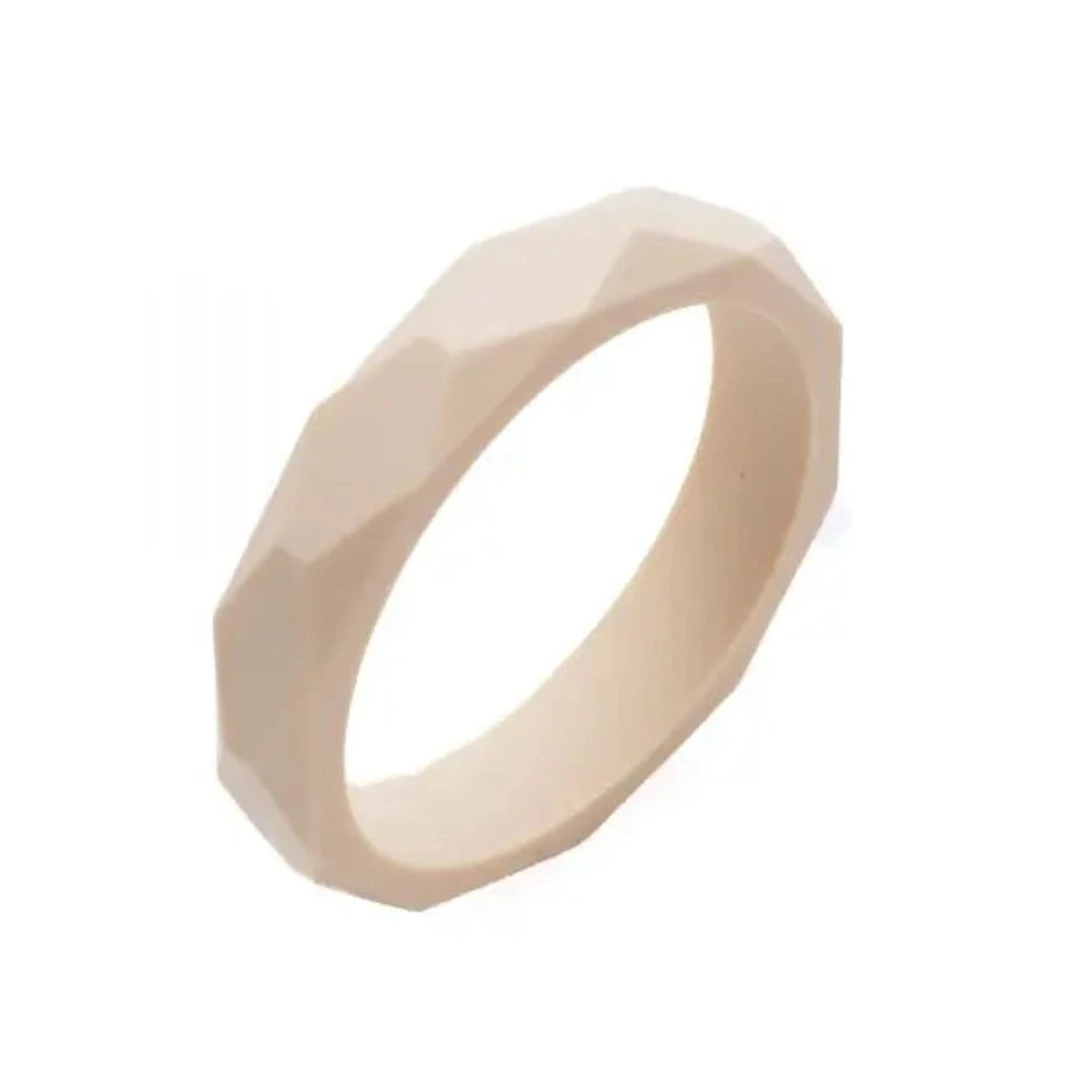 Silicone Teething Bangle -Gold