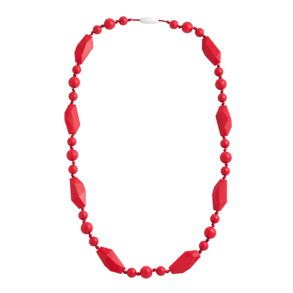 Greenwich Teething Necklace - Red