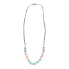 Harrow Teething Necklace - Mint & Peach