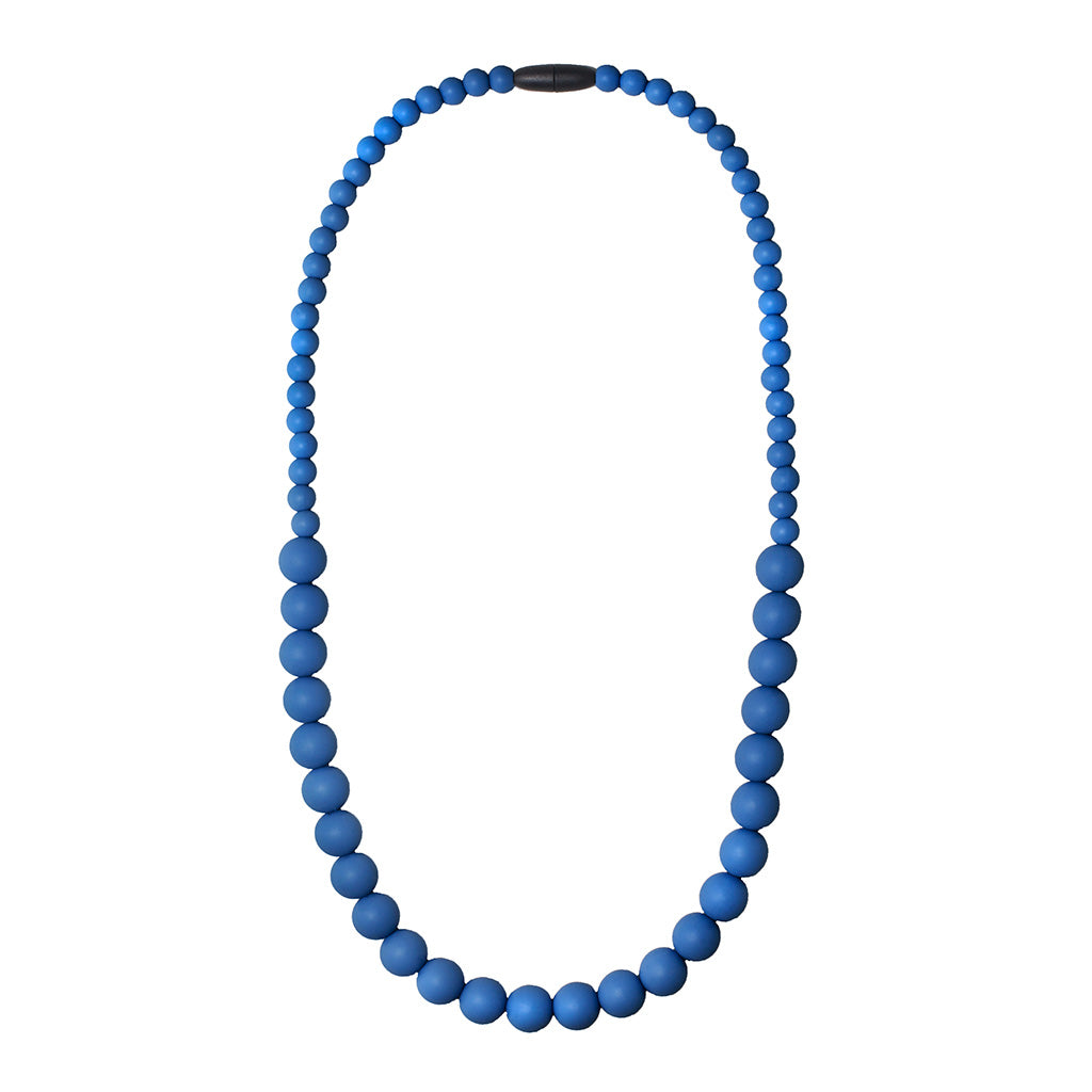Kew Teething Necklace - Sapphire Blue