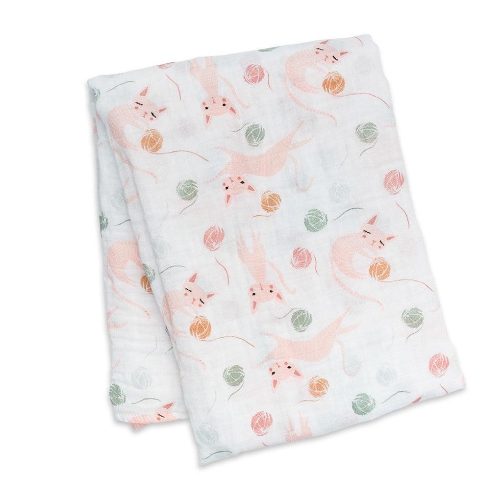 Lulujo Swaddle - Kitty Cat