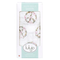 Lulujo Swaddle - Floral Peace Sign