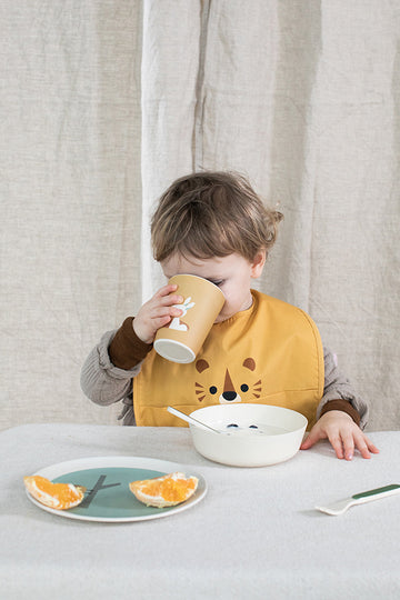 Franck & Fischer Eat Tiger Bib: Yellow