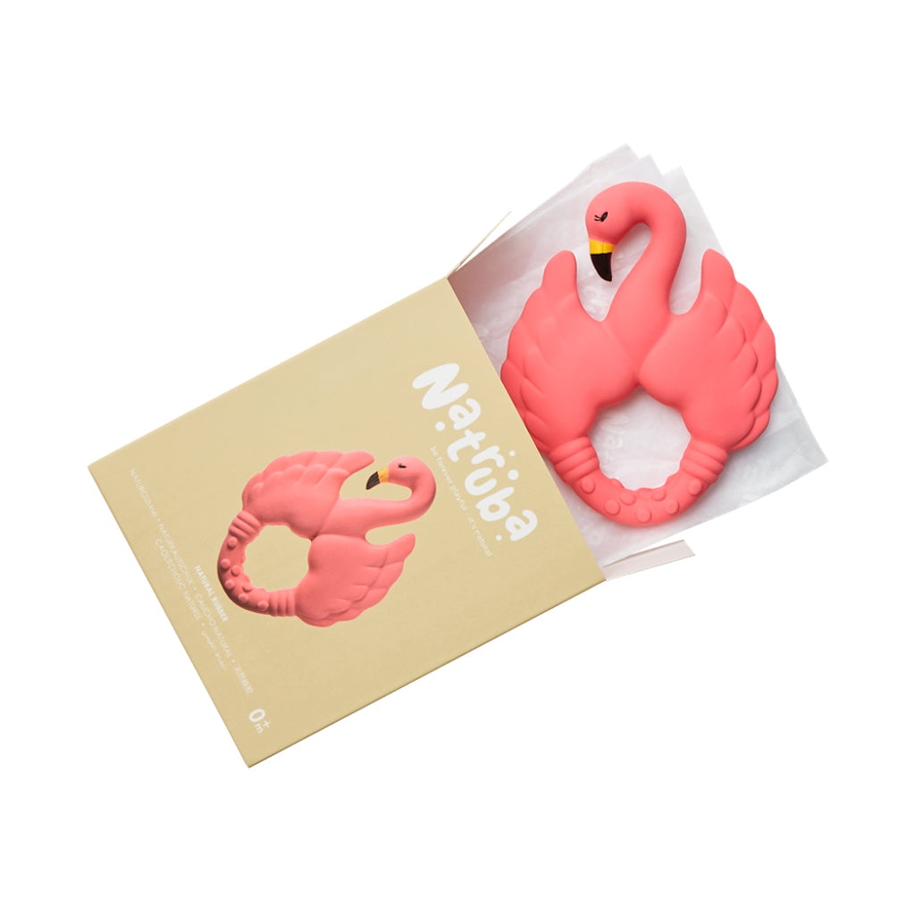 Natruba Flamingo Teether: Pink