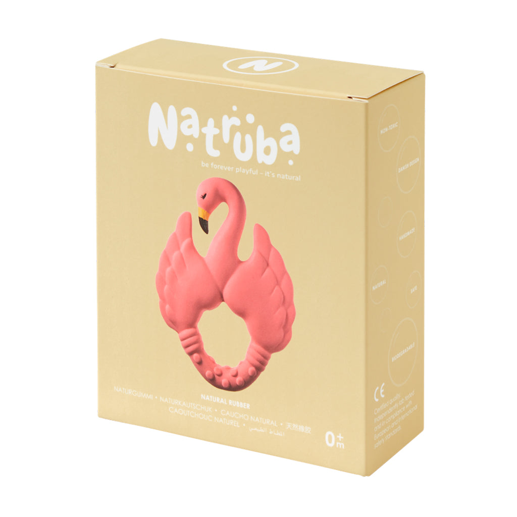 Natruba Flamingo Teether: Pink