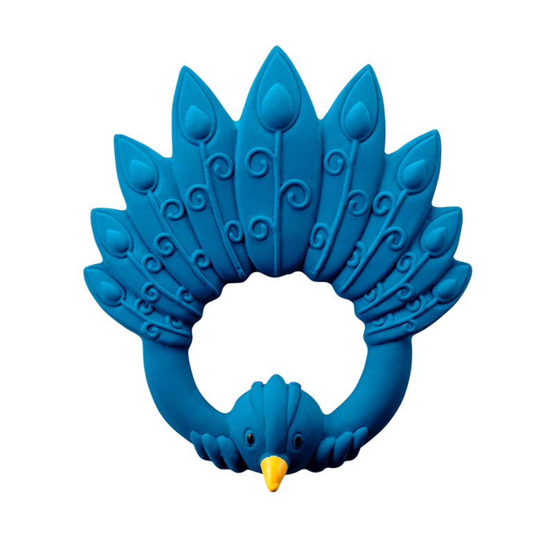 Natruba Peacock Teether: Blue