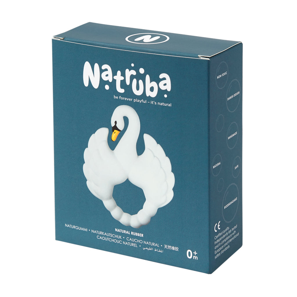 Natruba Swan Teether: White